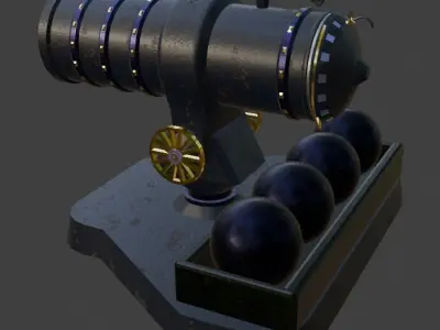 TD Tower 004 Low-poly 3D model