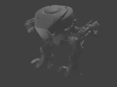Military Remote mech  3D model