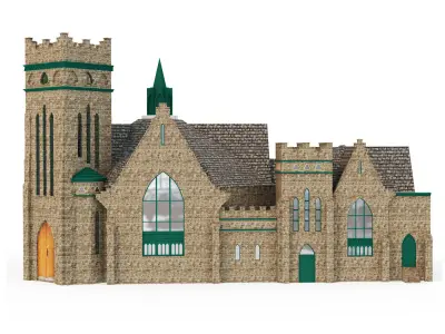 Greenwood Baptist Church 3D model