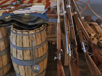 Guerre De Secession 3D model