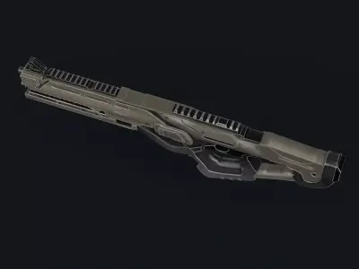 3D Sci-Fi Rifle Gun 3D model