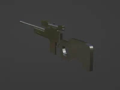 3D AWP MODEL Low-poly 3D model