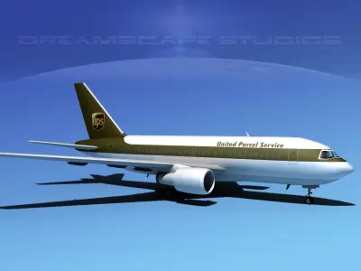 Boeing 767-100 UPS 3D model