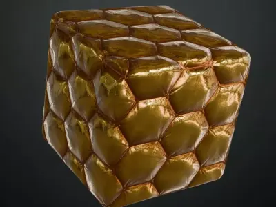 Realistic Sci Fi Padded Fabric PBR Seamless Texture