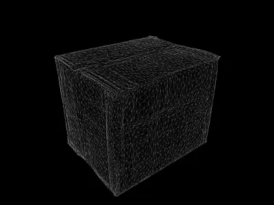 Anydrafts Paper box 01 Low-poly 3D model