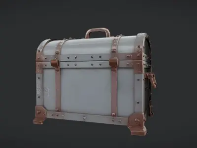 antique treasure chest 3D model