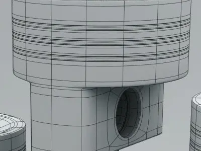 Engine piston 3D model by NoneCG - PBR