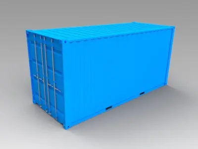 Container Ruined 20ft 3D model