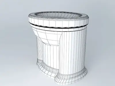Victorian Toilet washdown crapper Style  Free 3D model