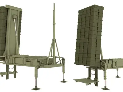 Air Defense Missile System 3D model