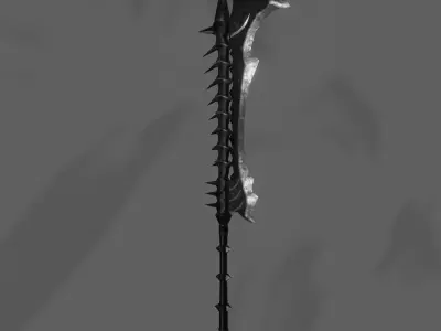 Fantasy sword PBR Low-poly 3D model purchase