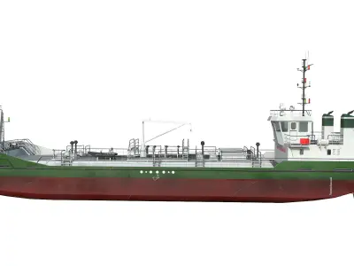 TANKER  Low-poly 3D model