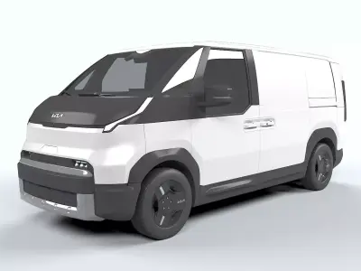KIA PV5 Cargo EV Cars Low-poly 3D model