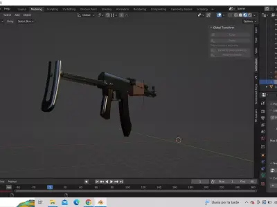 AK-47 ak rifle 3D model