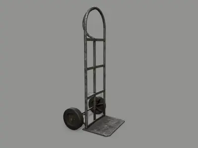 Trolley hand truck - hand truck Low-poly 3D model