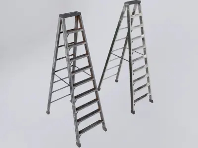 Step Ladder Low-poly 3D model buy