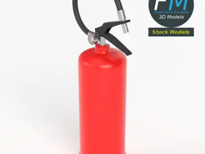 Fire extinguisher 3D model 10