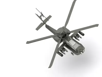 Boeing AH-64 Apache 3D print model