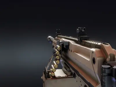 Sig MG338 Low-poly 3D model