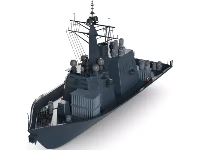destroyer 3D model by blackorgrey - PBR