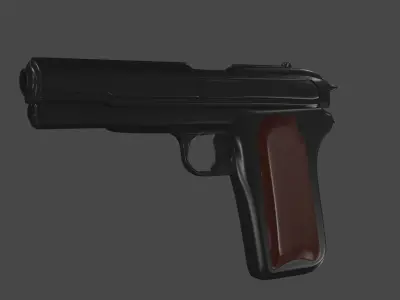 Pistol-1 pistol Free low-poly 3D model