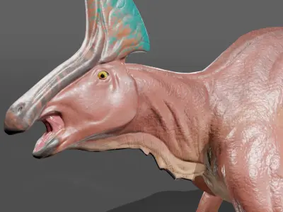 Olorotitan dinosaur Free low-poly 3D model