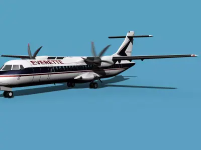 ATR  ATR-72-600 EuroCharter 3D model