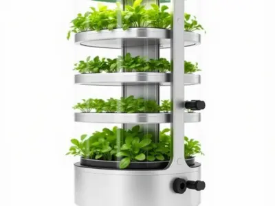 Stacked Crop Farming Cylinder Model Pack Low-poly 3D model