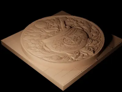 Cauldron CNC 3d Print High Relief Sand Casting 3D print model