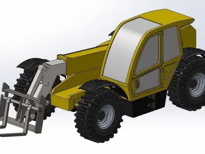Telescopic forklift  3D model