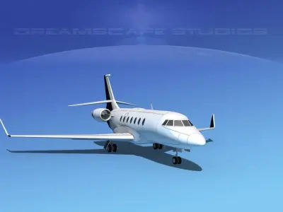 Dassault Falcon 2000 V05 3D model purchase