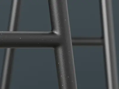 Industrial Style Stool Low-poly 3D model