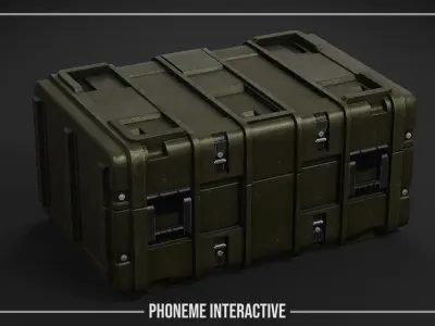 Military Case - Game Ready Tactical Crate with 4K PBR Textures Low-poly 3D model
