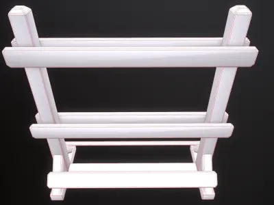 Weapon Rack  Low-poly 3D model