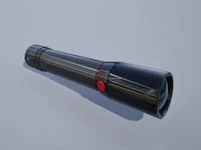 Mining Helmet and Accessories Low-poly 3D model