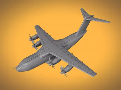 Airbus A400M Atlas Scale 1-144 3D print model
