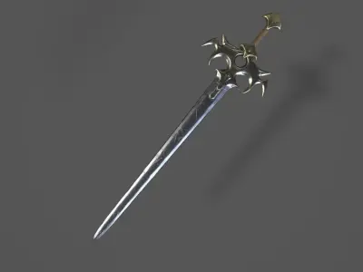 Hero sword Low-poly 3D model
