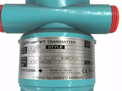 Gauge Pressure Transmitter Low Poly Low-poly 3D model