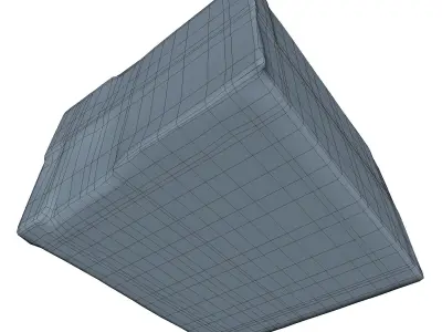 Box Low Poly wooden Low-poly 3D model purchase