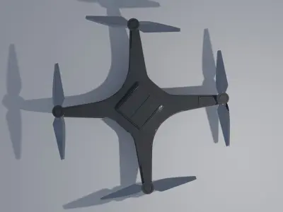 drone with propellers 3D model by setik20