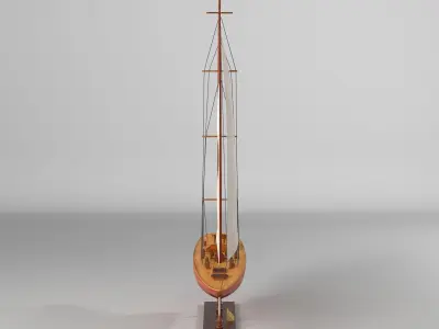 X-Large Endeavour Model Boat 3D model