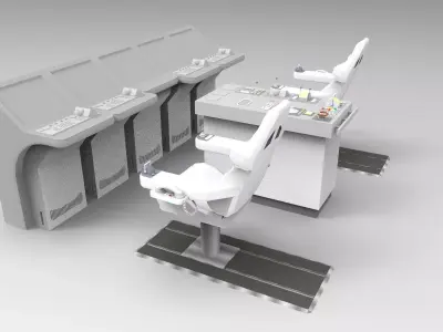 Control room ship 3D model