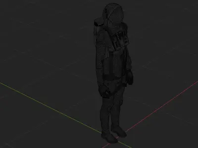 Astronaut Spacesuit Taiwan 3D model