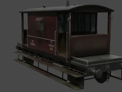 Break Van Low-poly 3D model