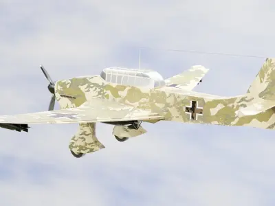 Junkers Ju-87 Stuka Low-poly 3D model