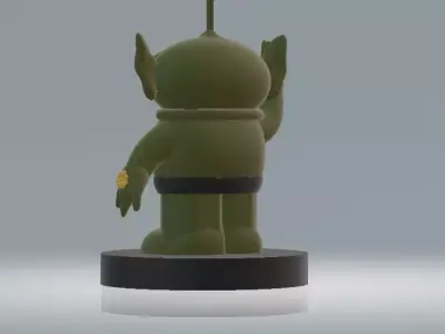 Alien with Three Eyes 3D Printable Model 3D print model purchase
