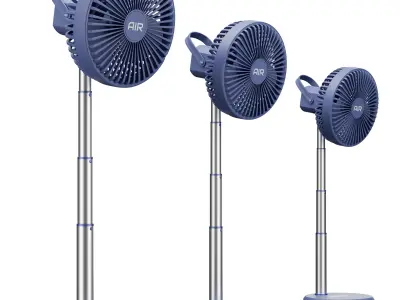 Mini Charger Fan 3D model