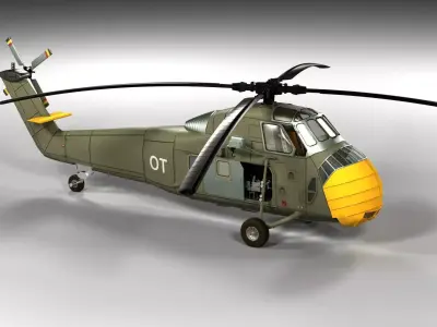 Sikorsky H-34 3D model