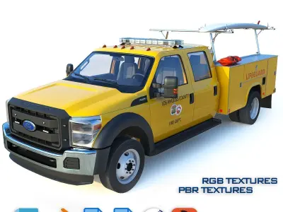 Big collection truck  3D Model Pack