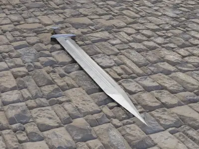 Viking Sword Free low-poly 3D model